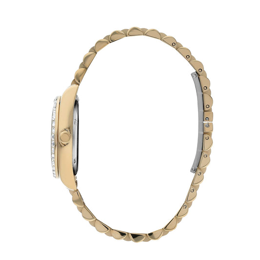 Beverly Hills Polo Club Montre Femme Cristaux Dorée
