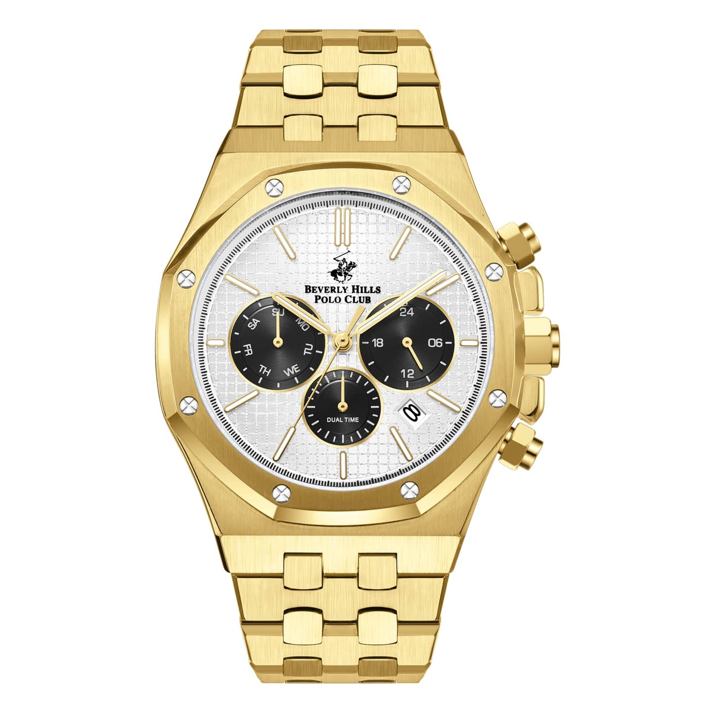 Beverly Hills Polo Club Montre Homme Chronograph Doré