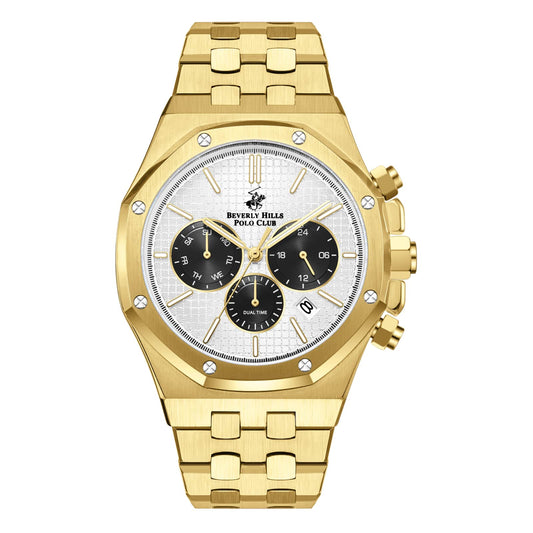 Beverly Hills Polo Club Montre Homme Chronograph Doré