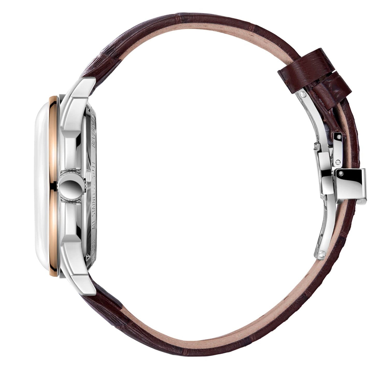 Beverly Hills Polo Club Montre Homme Automatic Twin Balance Cuir