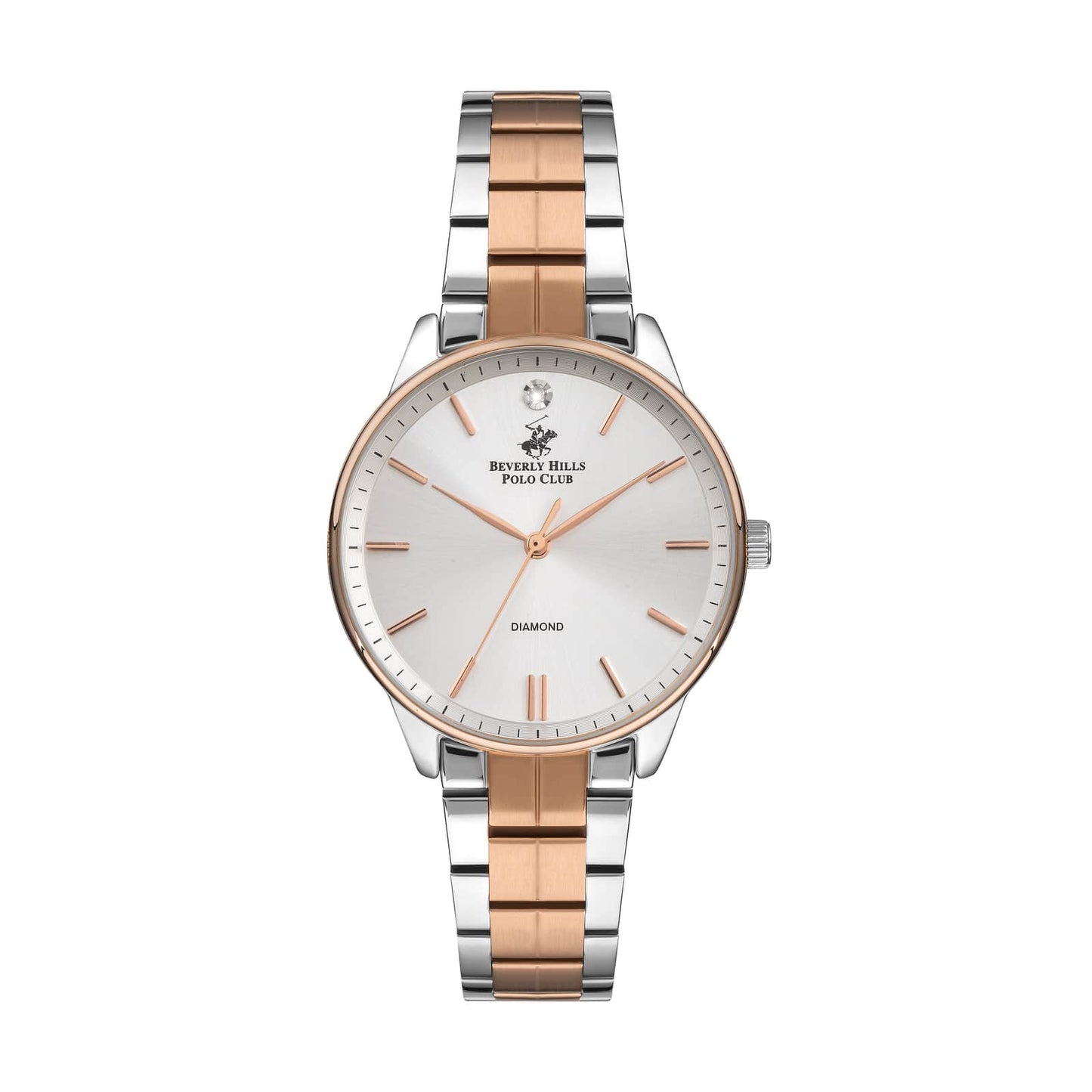 Beverly Hills Polo Club Montre Femme Diamond Bicolore