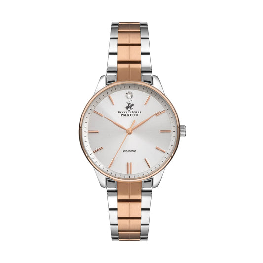 Beverly Hills Polo Club Montre Femme Diamond Bicolore
