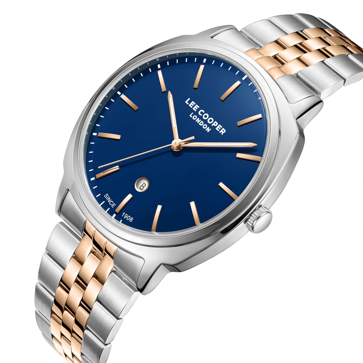 Lee Cooper Montre Homme Bicolore Cadran Bleu