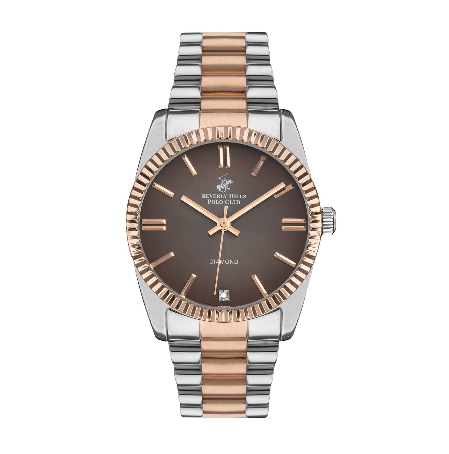 Beverly Hills Polo Club Montre Femme Diamond Taupe