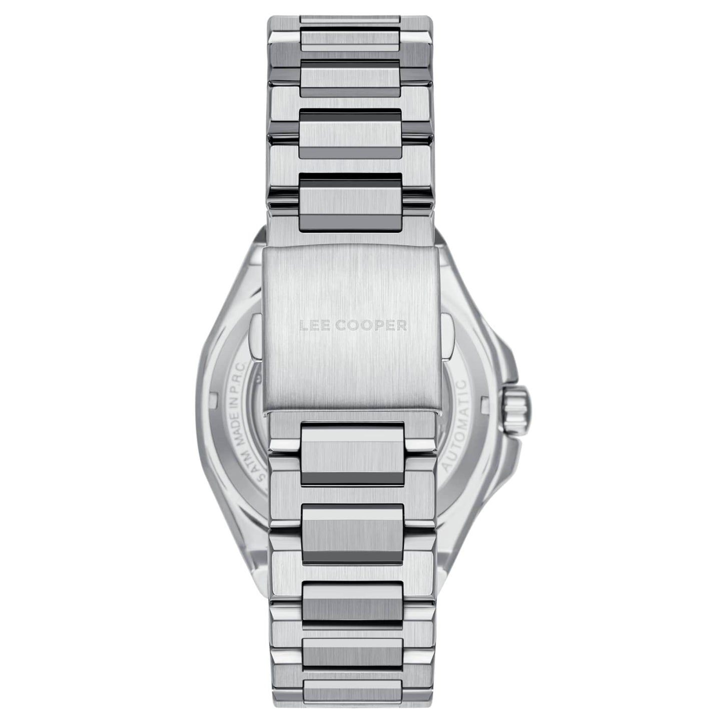 Lee Cooper Montre Homme Automatic Skeleton Argenté