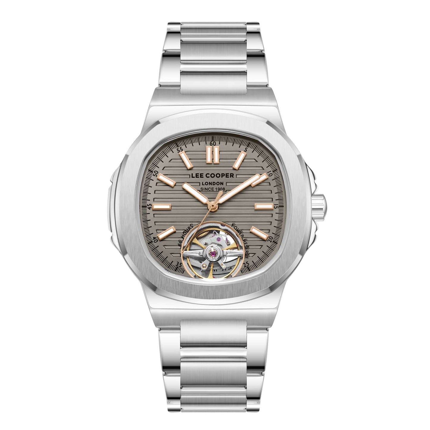 Lee Cooper Montre Homme Automatic Tourbillon Gris