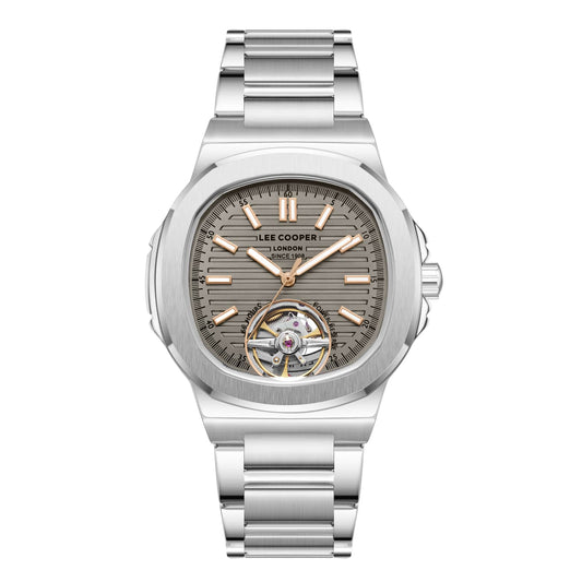 Lee Cooper Montre Homme Automatic Tourbillon Gris