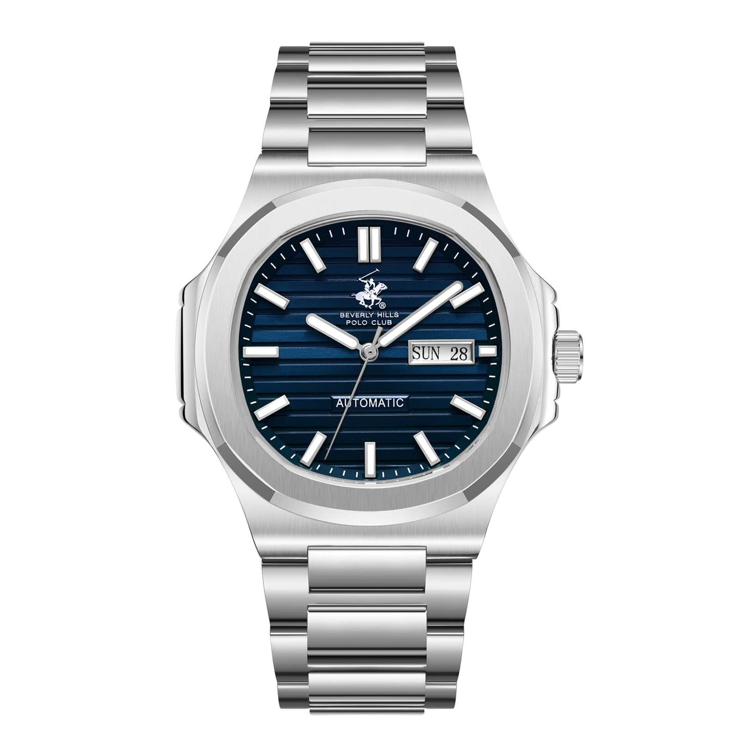 Beverly Hills Polo Club Montre Homme Automatic Bleu