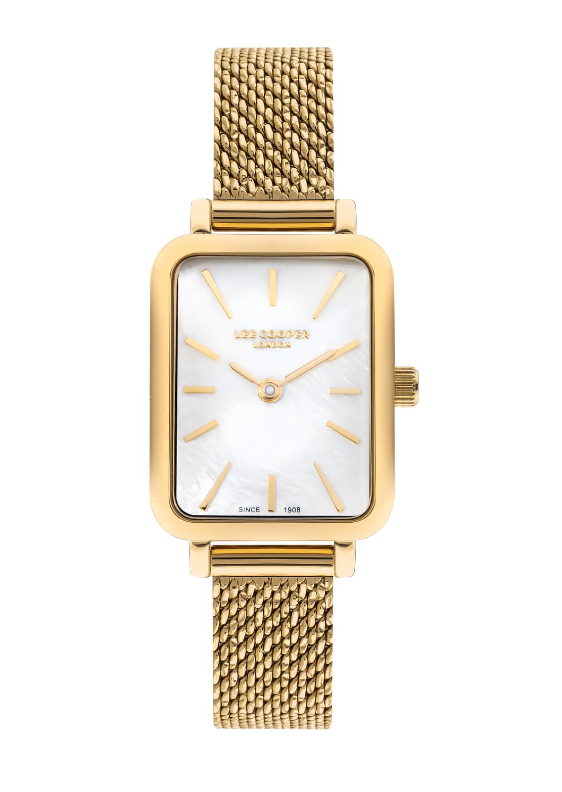 Lee Cooper Montre Femme Mesh Doré Nacré