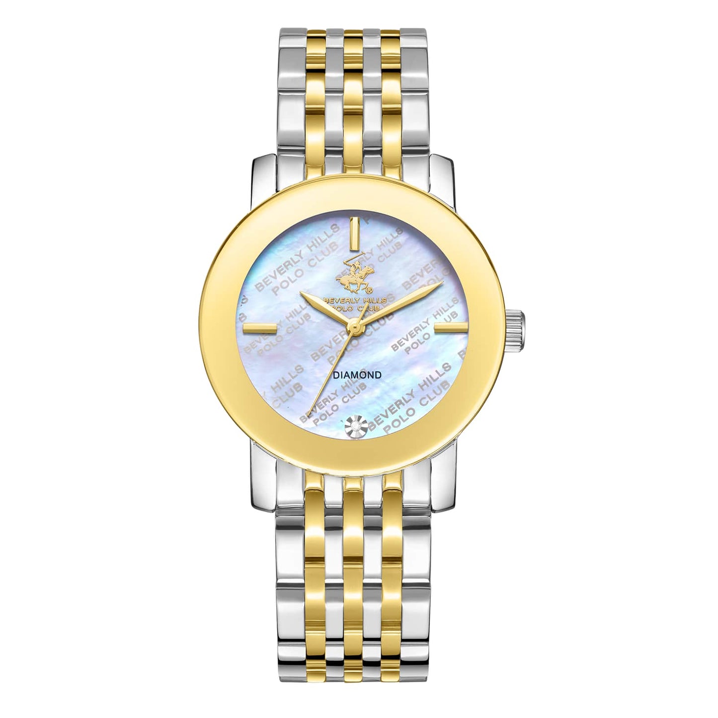 Beverly Hills Polo Club Montre Femme Diamond Nacré Bicolore