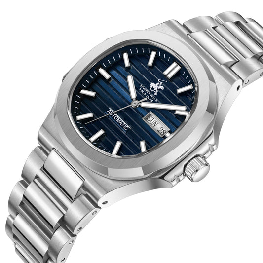 Beverly Hills Polo Club Montre Homme Automatic Bleu