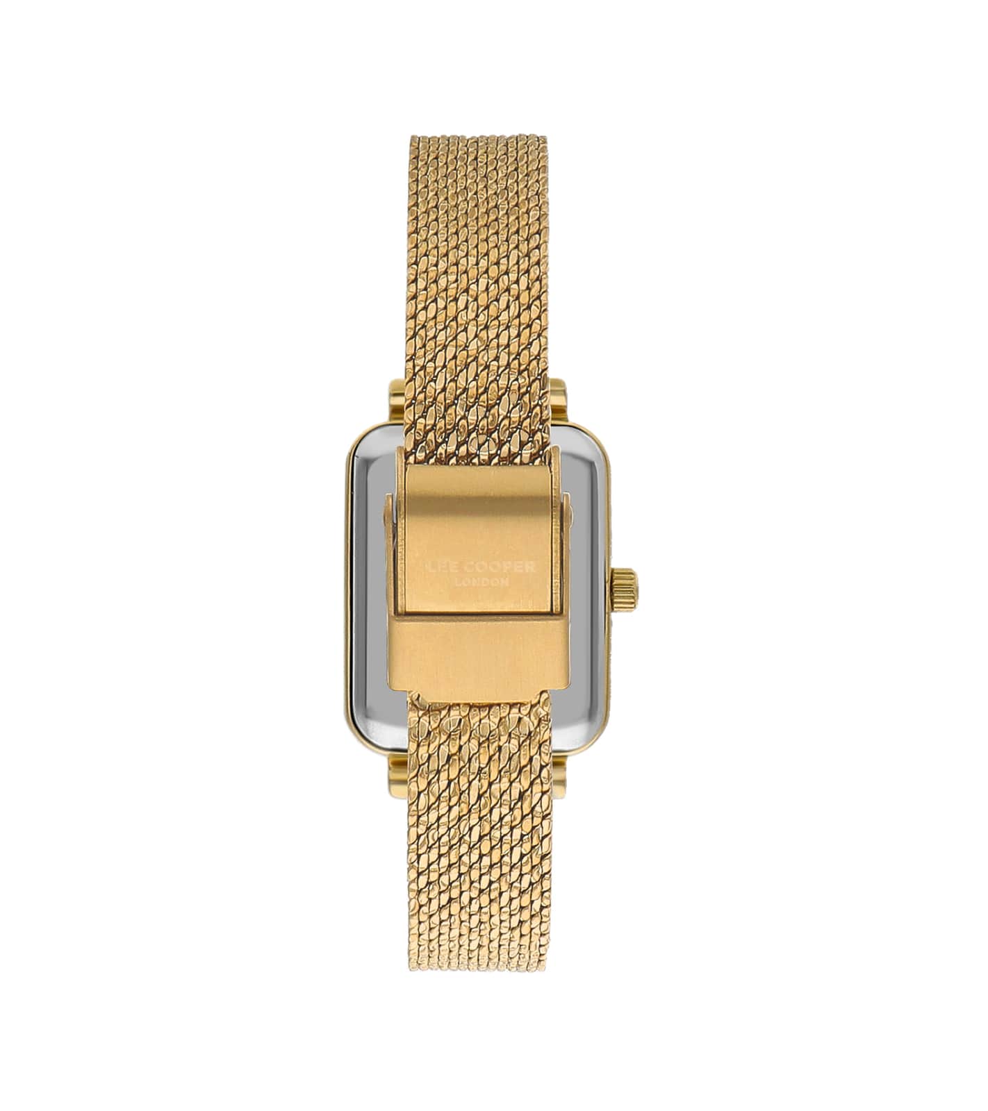 Lee Cooper Montre Femme Mesh Doré Cadran Vert