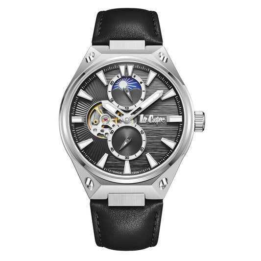 Lee Cooper Montre Homme Automatic Moon Phase Skeleton