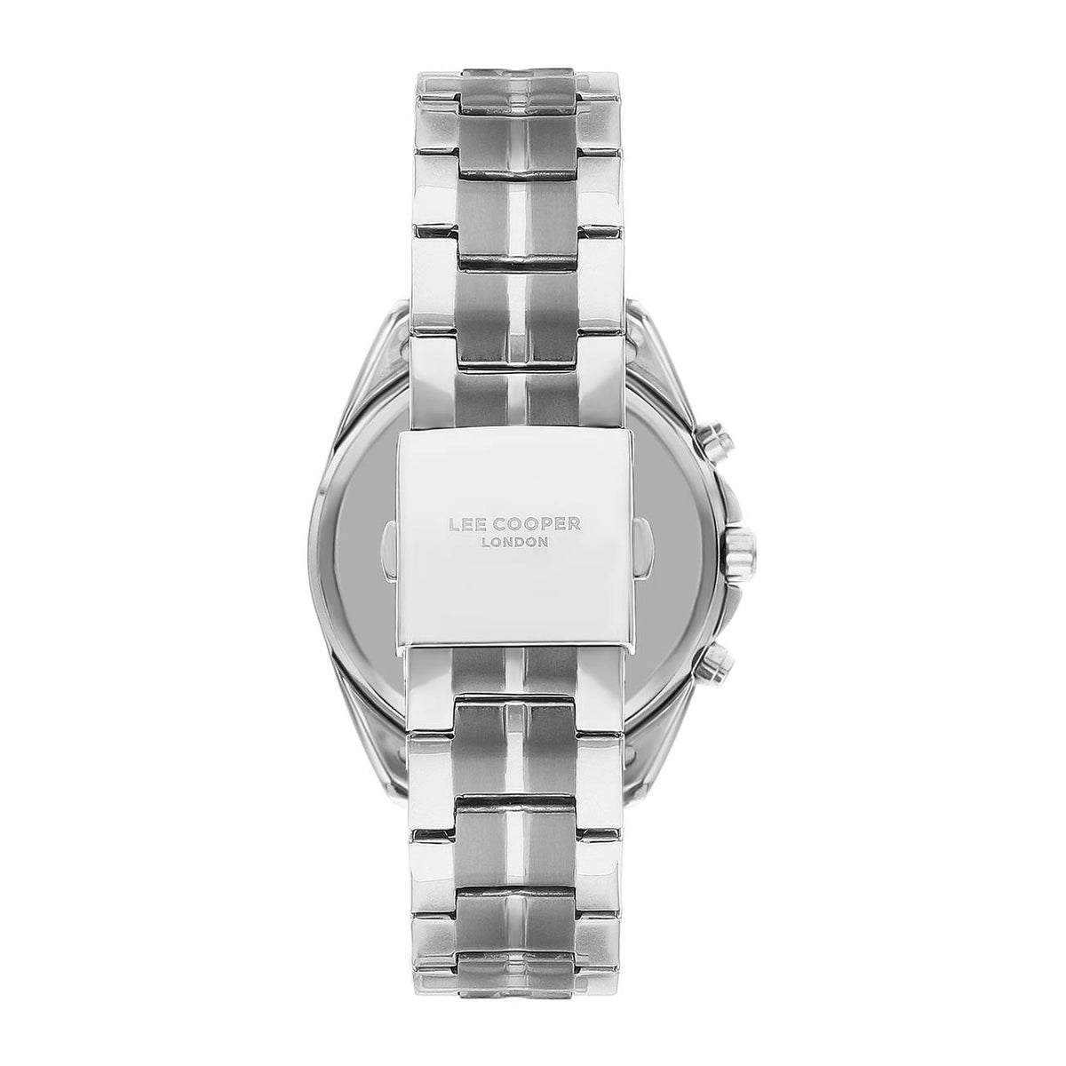 Montre homme Lee Cooper Wembley acier cadran noir – vue arrière