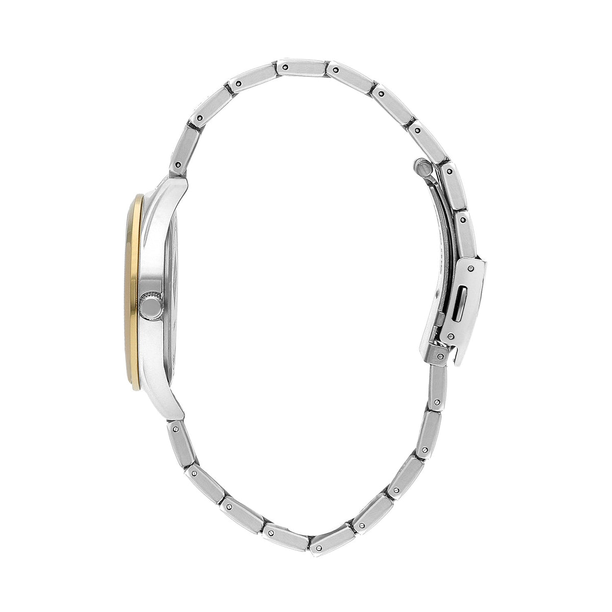 Montre femme Lee Cooper Kensington bicolore cadran gris – vue de profil