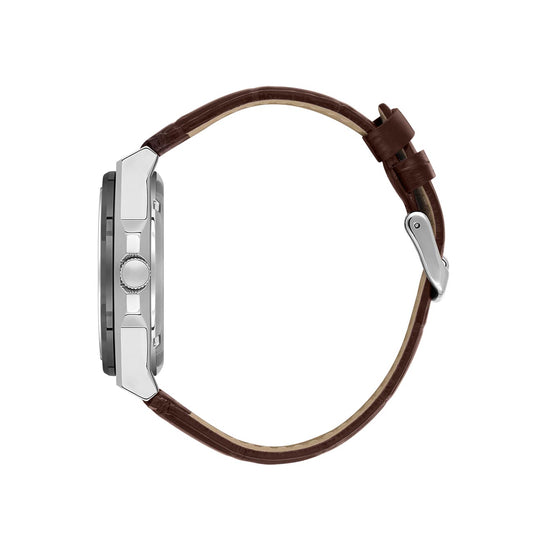 Montre homme Lee Cooper Oxford automatique squelette cuir – vue de profil