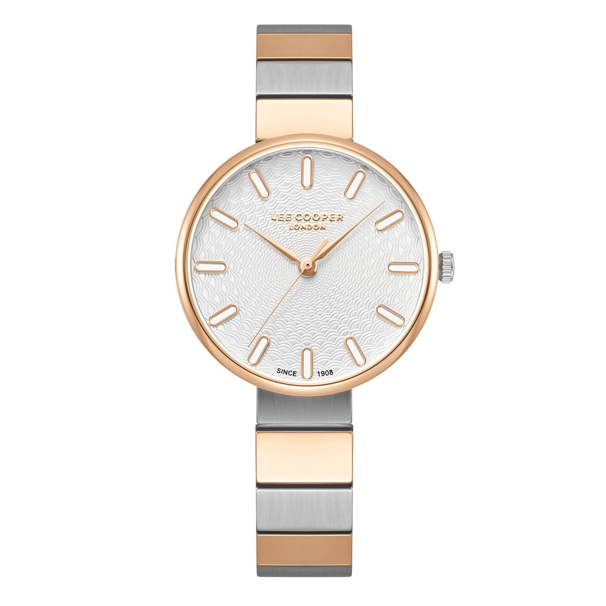 Montre femme Lee Cooper Notting Hill rose dorée – vue de face