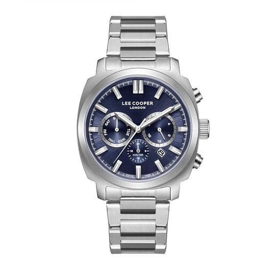 Montre homme Lee Cooper Westminster multifonction bleu marine – vue de face