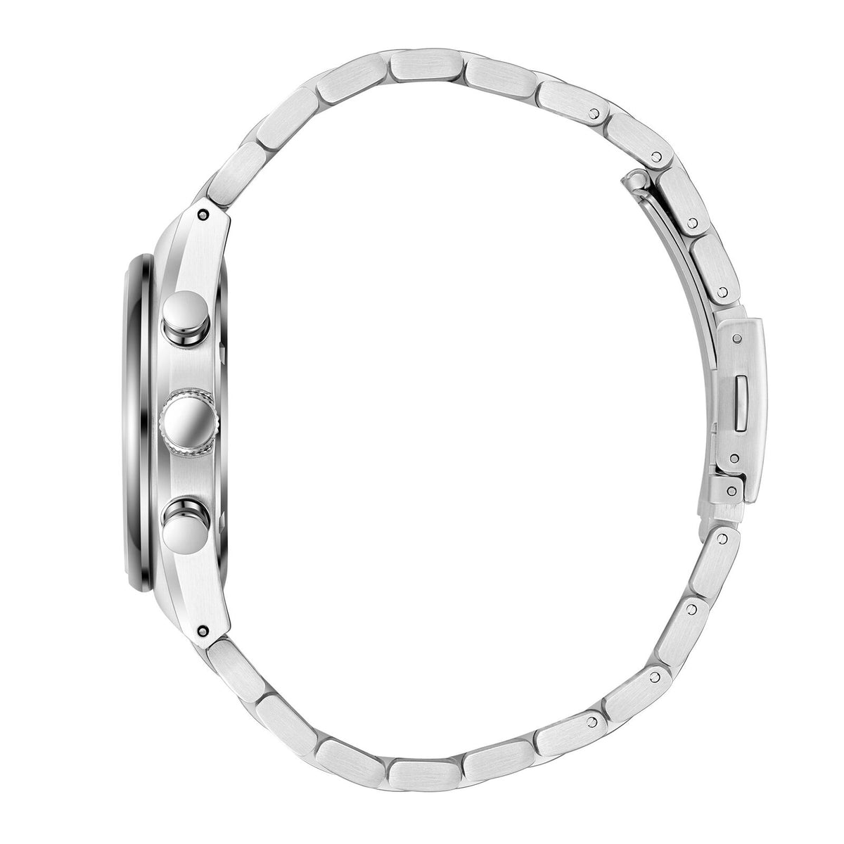 Montre homme Lee Cooper Hyde multifonction verte acier – vue de profil