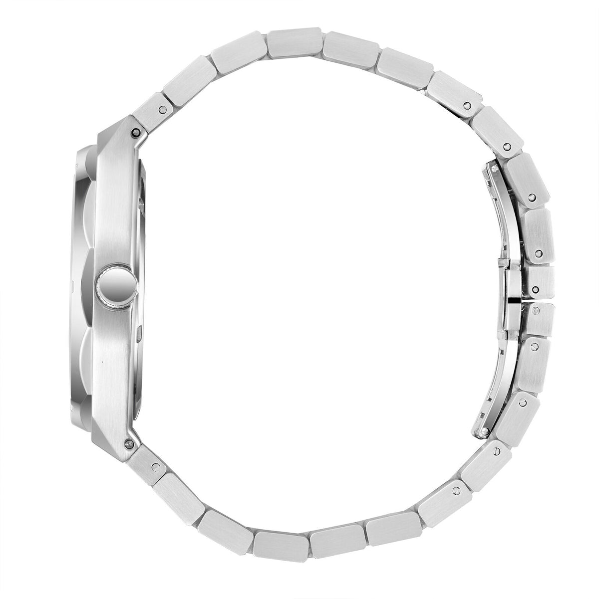 Montre homme Lee Cooper Knightsbridge octogonale cadran vert – vue de profil