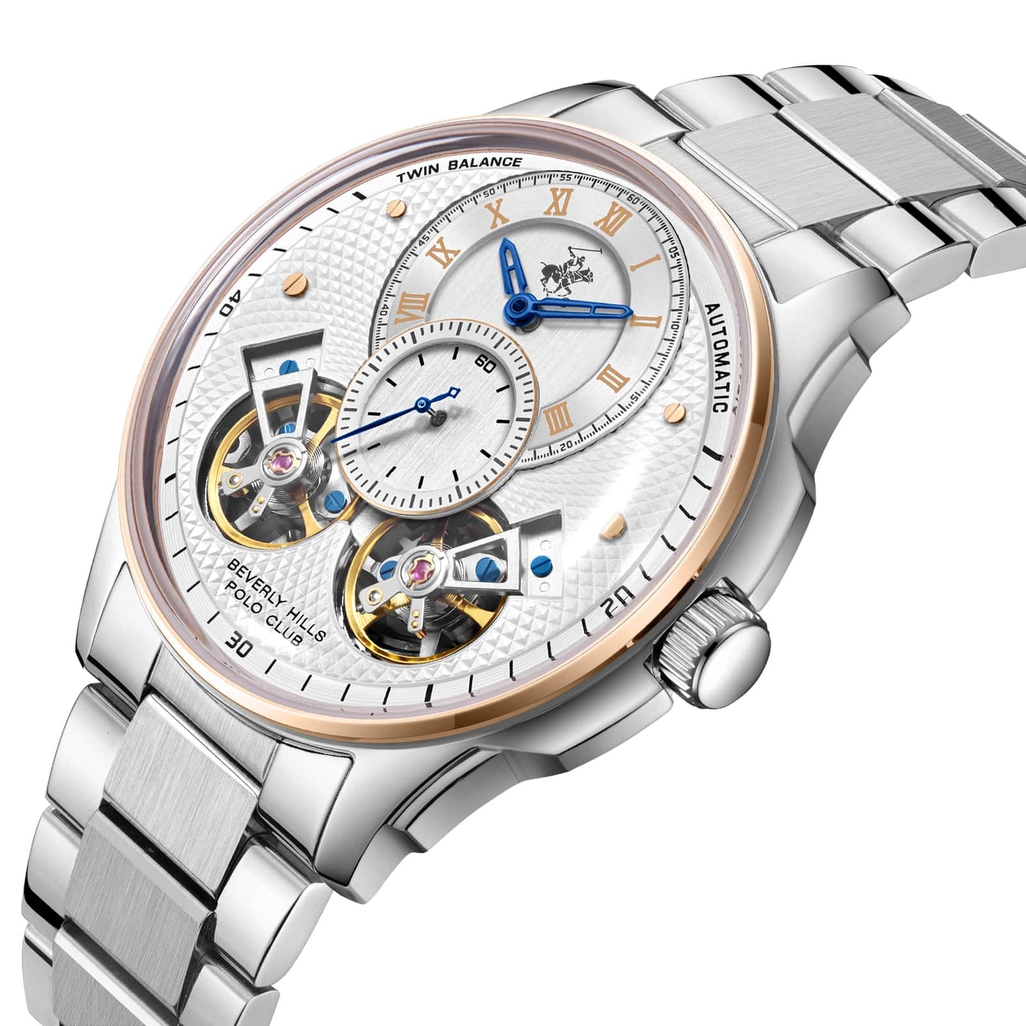 Beverly Hills Polo Club Montre Homme Automatic Twin Balance