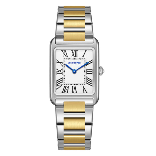Lee Cooper Montre Femme Bicolore Cadran Blanc