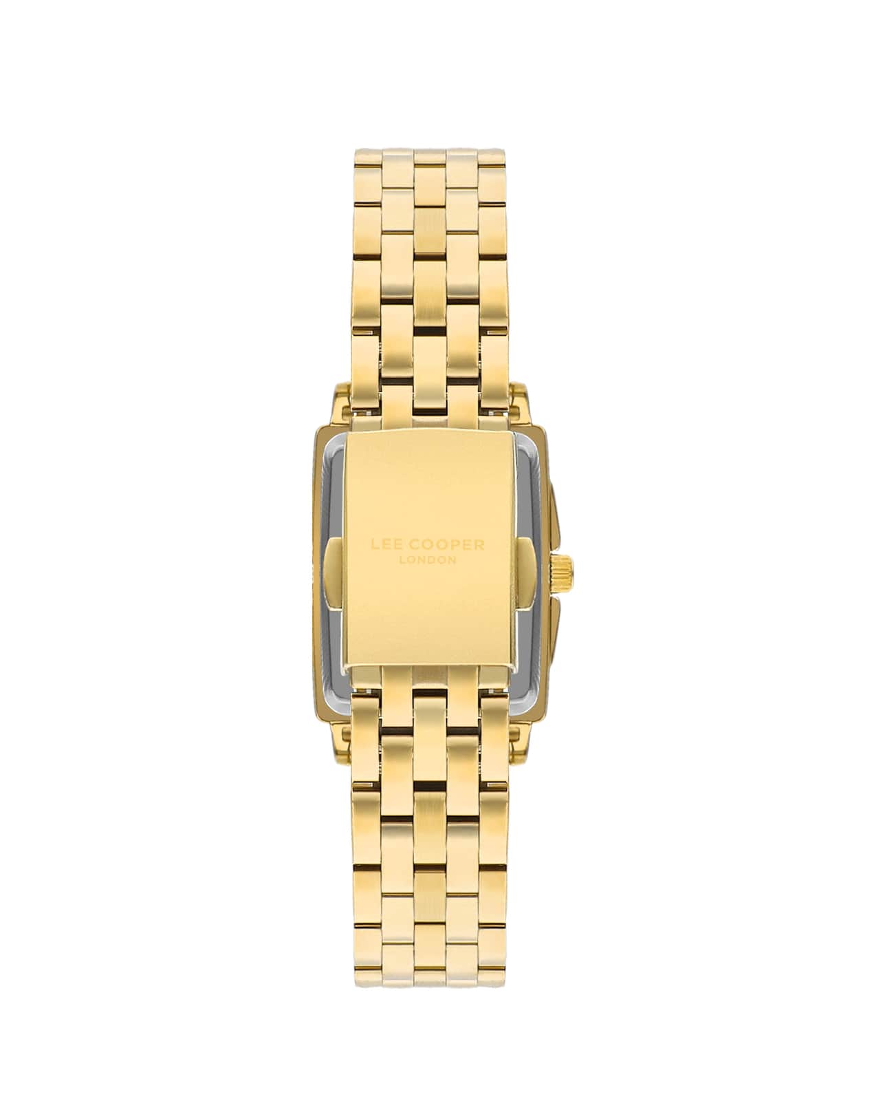 Lee Cooper Montre Femme Dorée Cadran Blanc