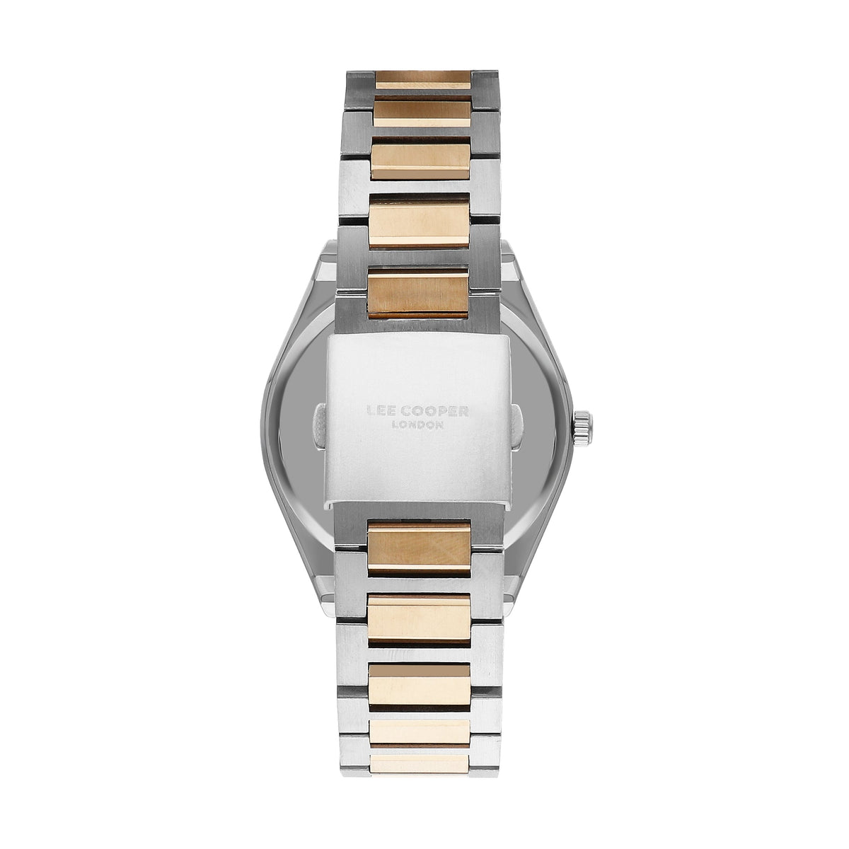 Montre homme Lee Cooper Soho bicolore cadran blanc – vue arrière